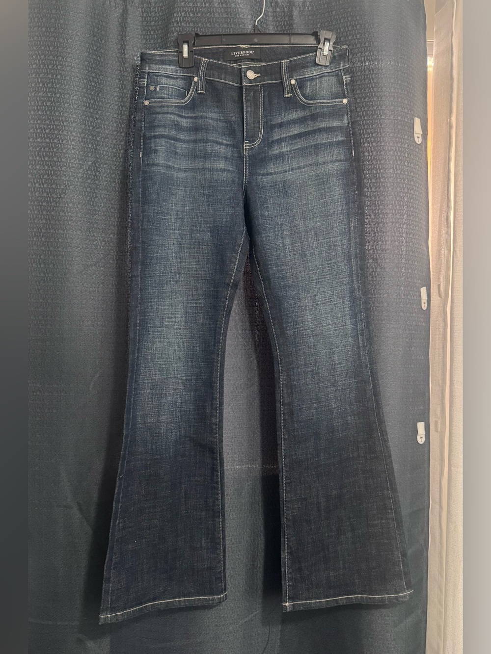 Liverpool Dark Indigo Flare Jeans